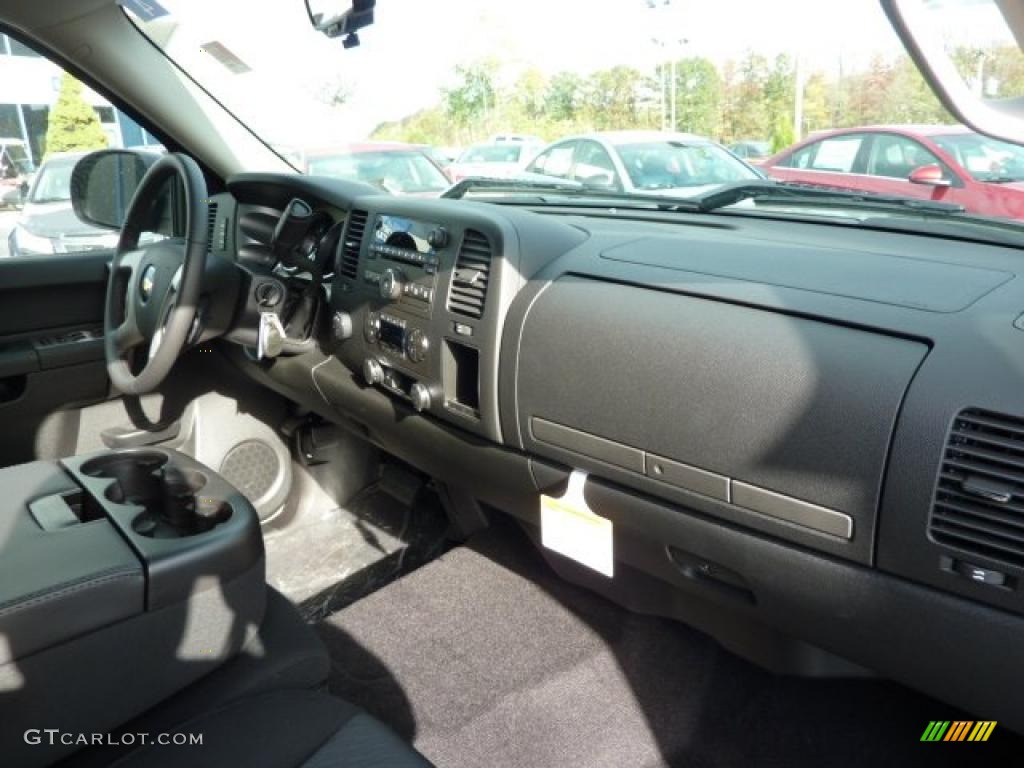 2011 Silverado 1500 LT Extended Cab 4x4 - Steel Green Metallic / Ebony photo #8