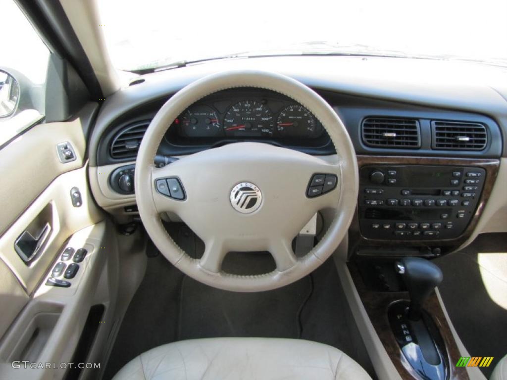 2000 Mercury Sable LS Premium Sedan Medium Parchment Steering Wheel Photo #38100411