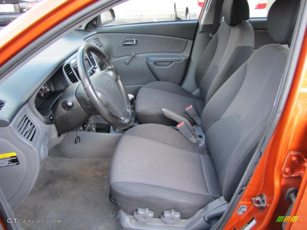 Gray Interior 2006 Kia Rio Rio5 SX Hatchback Photo #38101683