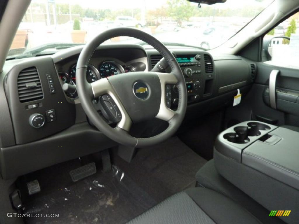 2011 Chevrolet Silverado 1500 LT Crew Cab 4x4 Ebony Dashboard Photo #38102135