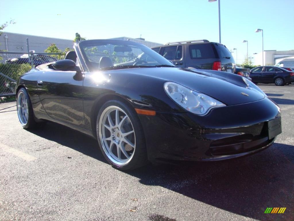 2005 911 Carrera Cabriolet - Black / Black photo #5