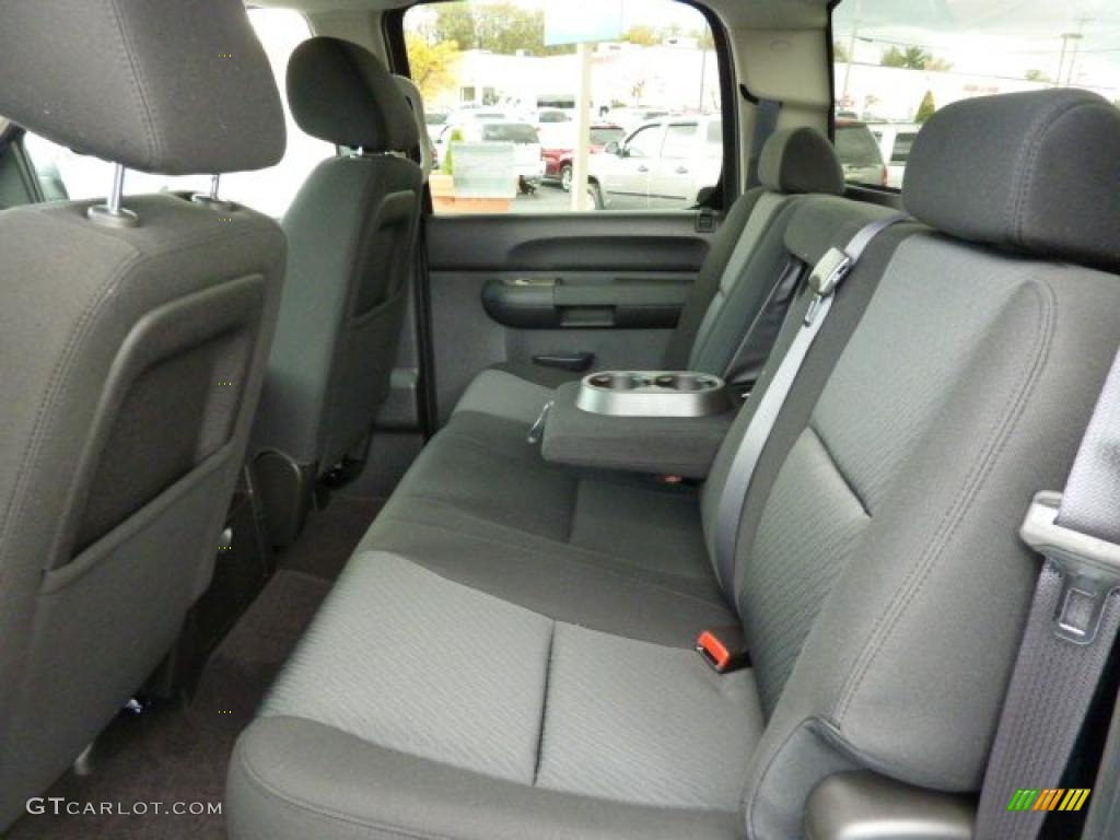 Ebony Interior 2011 Chevrolet Silverado 1500 LT Crew Cab 4x4 Photo #38102163