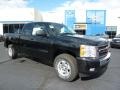 2011 Black Chevrolet Silverado 1500 LT Extended Cab 4x4  photo #1