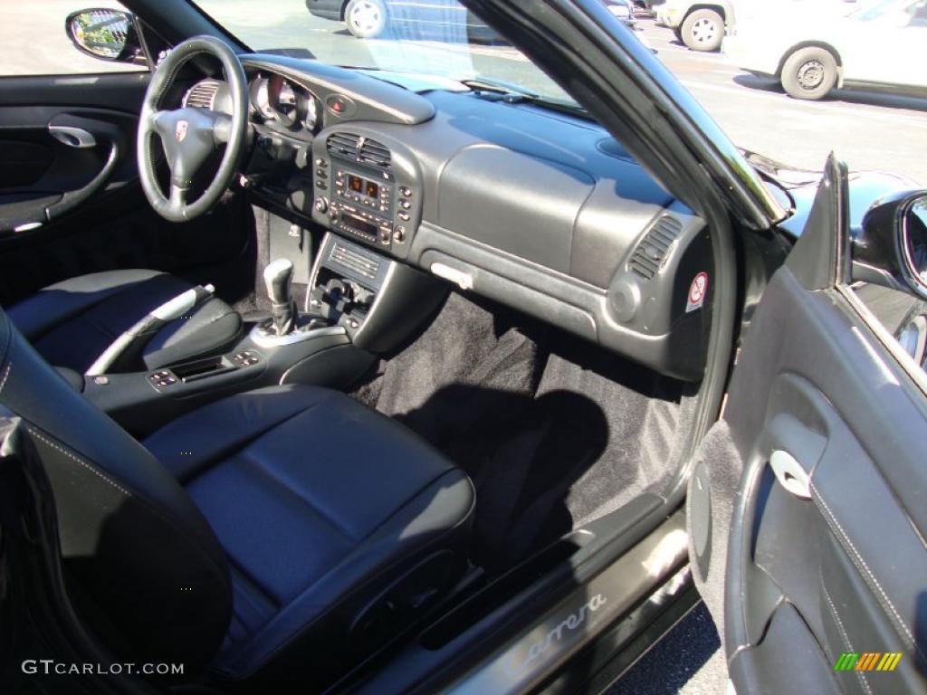 Black Interior 2005 Porsche 911 Carrera Cabriolet Photo #38102351