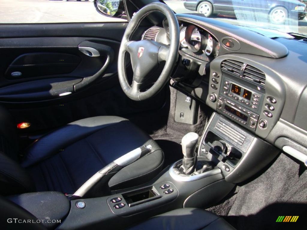 Black Interior 2005 Porsche 911 Carrera Cabriolet Photo #38102363