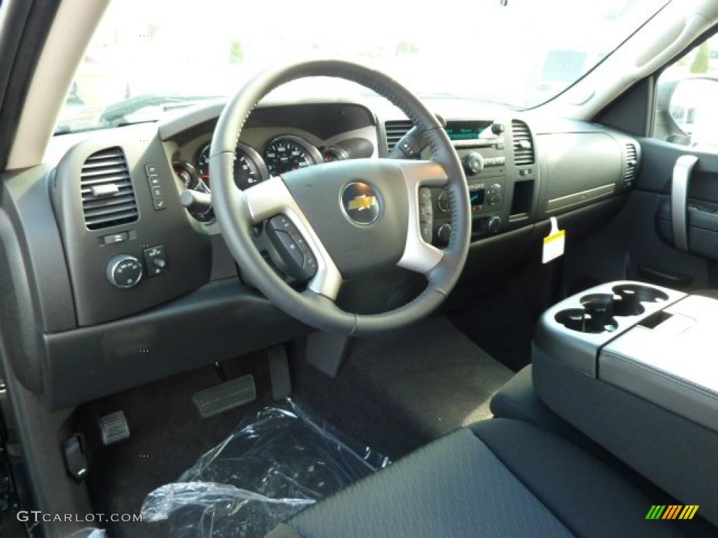 2011 Silverado 1500 LT Extended Cab 4x4 - Black / Ebony photo #13