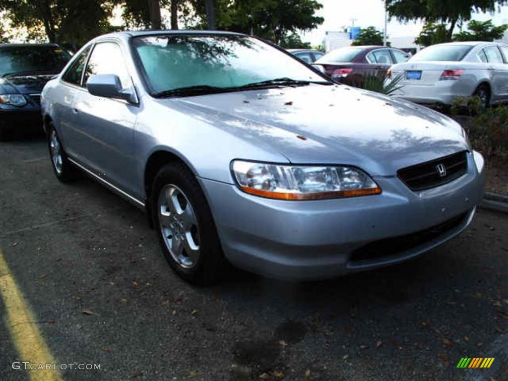 2000 Accord EX V6 Coupe - Satin Silver Metallic / Charcoal photo #1