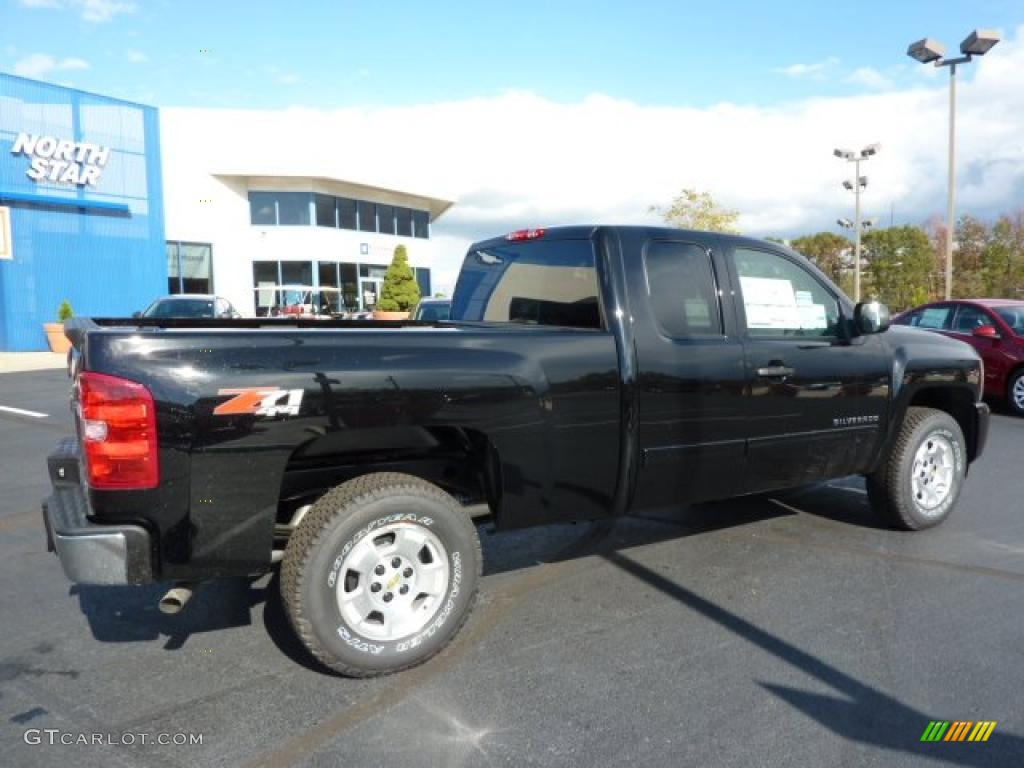 2011 Silverado 1500 LT Extended Cab 4x4 - Black / Ebony photo #10