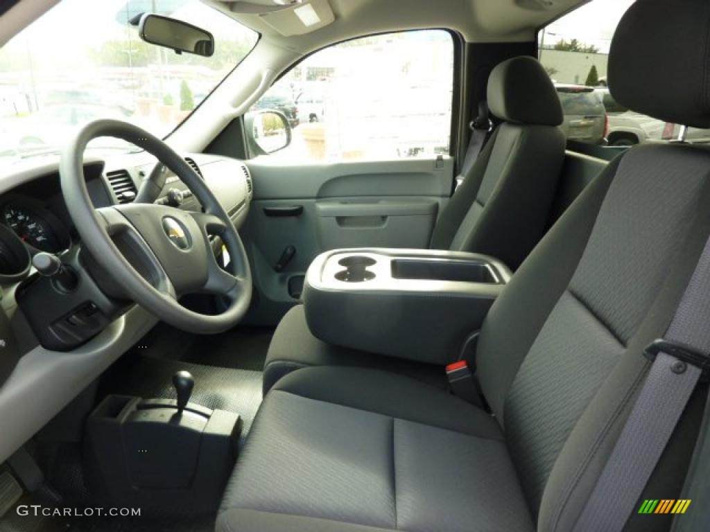 Dark Titanium Interior 2011 Chevrolet Silverado 1500 Regular Cab 4x4 Photo #38104275