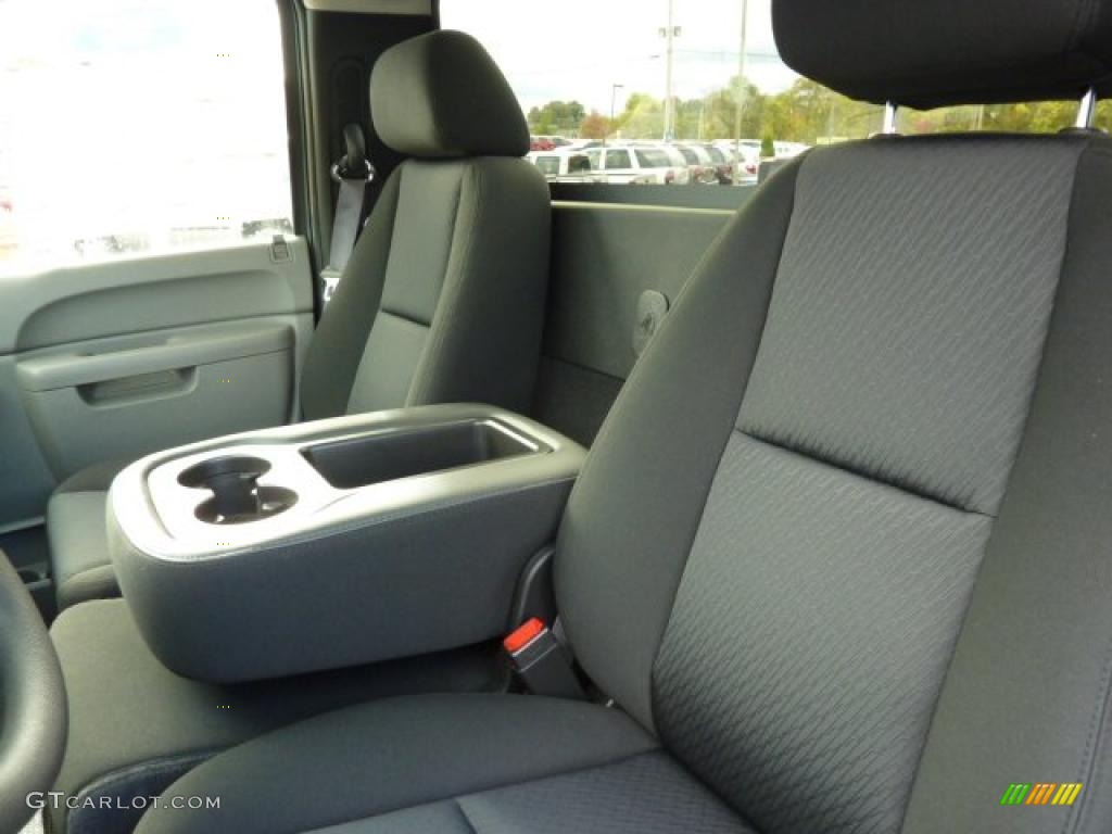 Dark Titanium Interior 2011 Chevrolet Silverado 1500 Regular Cab 4x4 Photo #38104399