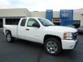 2011 Summit White Chevrolet Silverado 1500 LT Extended Cab 4x4  photo #1