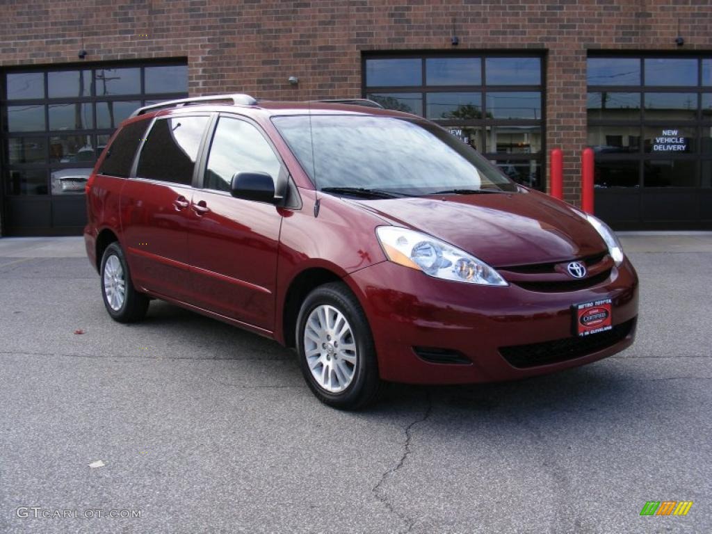 2008 Sienna LE AWD - Salsa Red Pearl / Stone photo #1