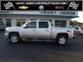 2011 Sheer Silver Metallic Chevrolet Silverado 1500 LTZ Crew Cab 4x4  photo #1