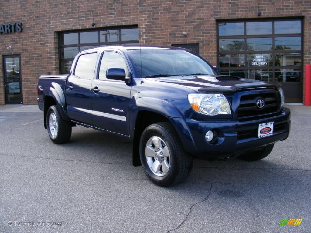 2008 Tacoma V6 TRD Sport Double Cab 4x4 - Indigo Ink Pearl / Graphite Gray photo #1