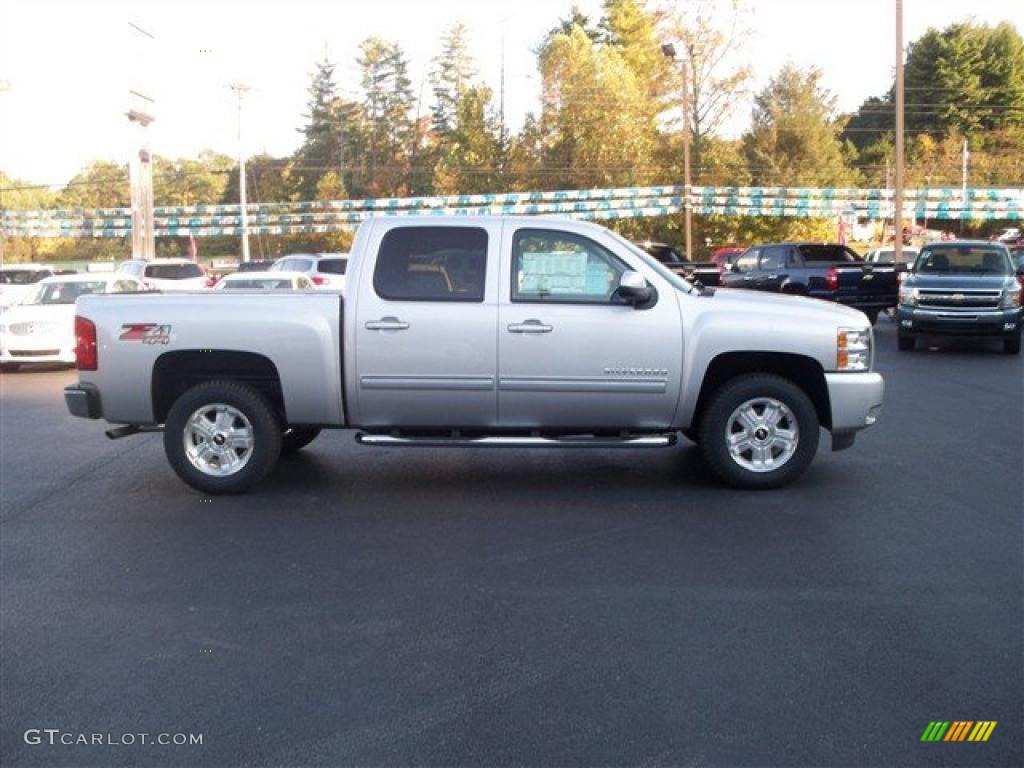 2011 Silverado 1500 LTZ Crew Cab 4x4 - Sheer Silver Metallic / Ebony photo #5