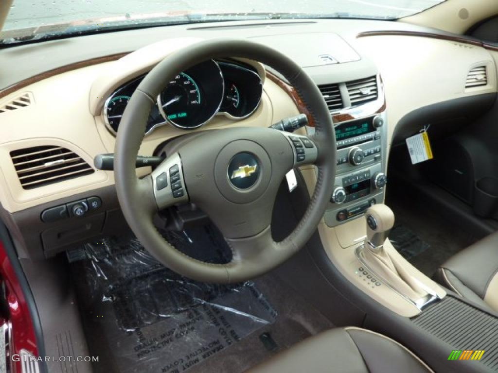 2011 Chevrolet Malibu LTZ Cocoa/Cashmere Dashboard Photo #38105231