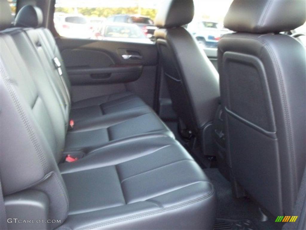 Ebony Interior 2011 Chevrolet Silverado 1500 LTZ Crew Cab 4x4 Photo #38105267