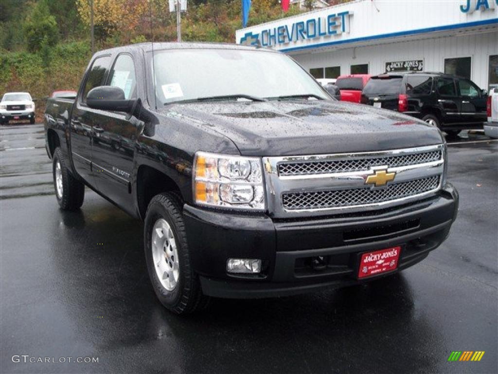 2011 Silverado 1500 LTZ Crew Cab 4x4 - Black / Ebony photo #2