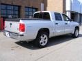 2008 Bright Silver Metallic Dodge Dakota Laramie Crew Cab 4x4  photo #3