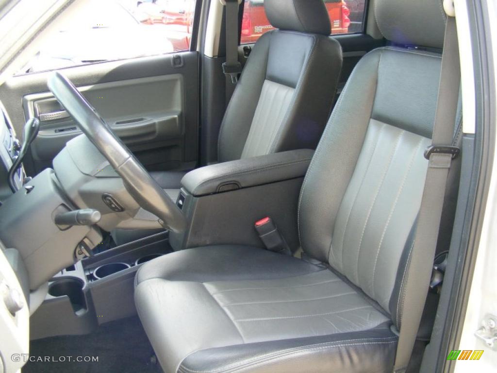 Dark Slate Gray/Medium Slate Gray Interior 2008 Dodge Dakota Laramie Crew Cab 4x4 Photo #38105763