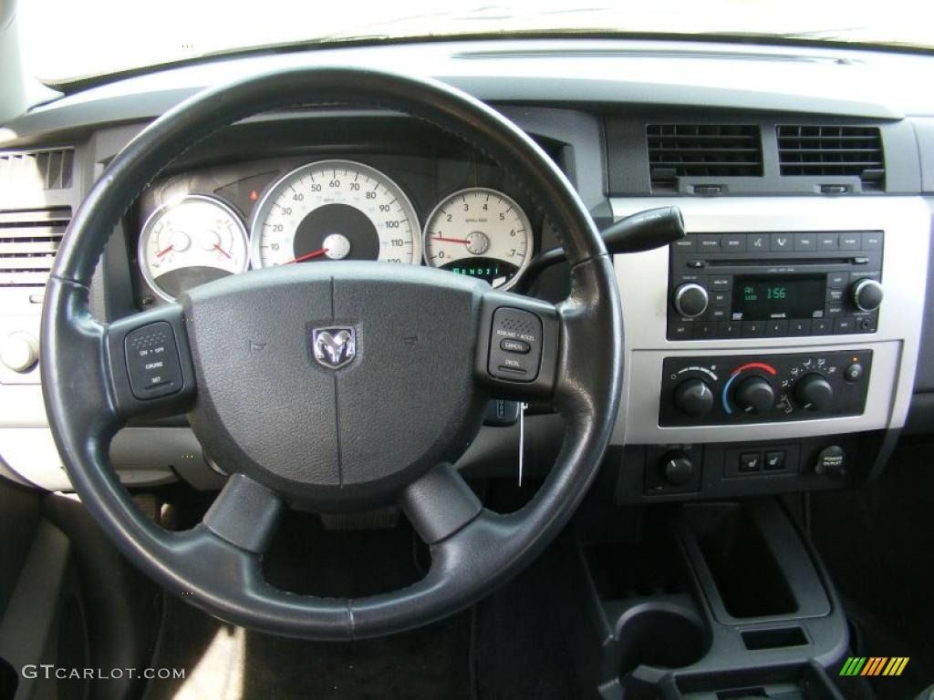 2008 Dodge Dakota Laramie Crew Cab 4x4 Dark Slate Gray/Medium Slate Gray Dashboard Photo #38105847