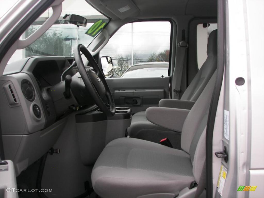 Medium Flint Interior 2010 Ford E Series Van E350 XLT Passenger Photo #38106027