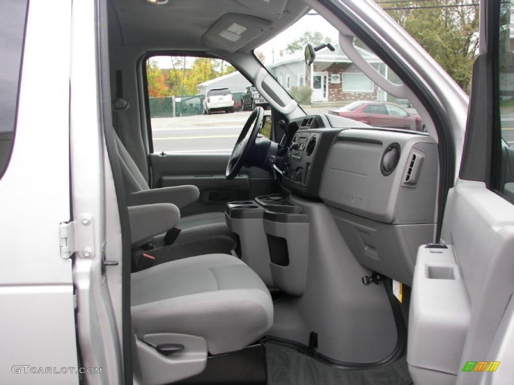 Medium Flint Interior 2010 Ford E Series Van E350 XLT Passenger Photo #38106043