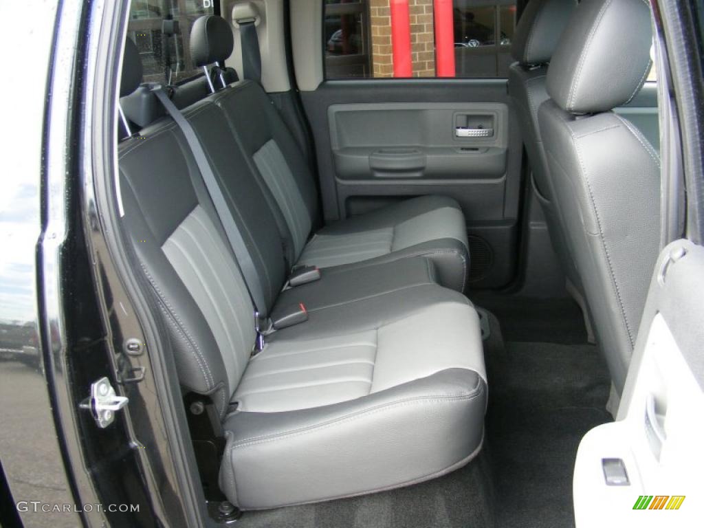 Dark Slate Gray/Medium Slate Gray Interior 2008 Dodge Dakota Laramie Crew Cab 4x4 Photo #38107203
