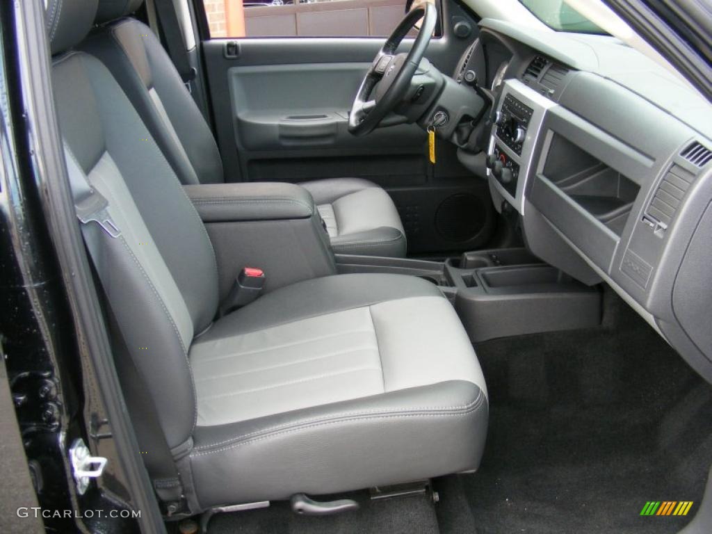 Dark Slate Gray/Medium Slate Gray Interior 2008 Dodge Dakota Laramie Crew Cab 4x4 Photo #38107219