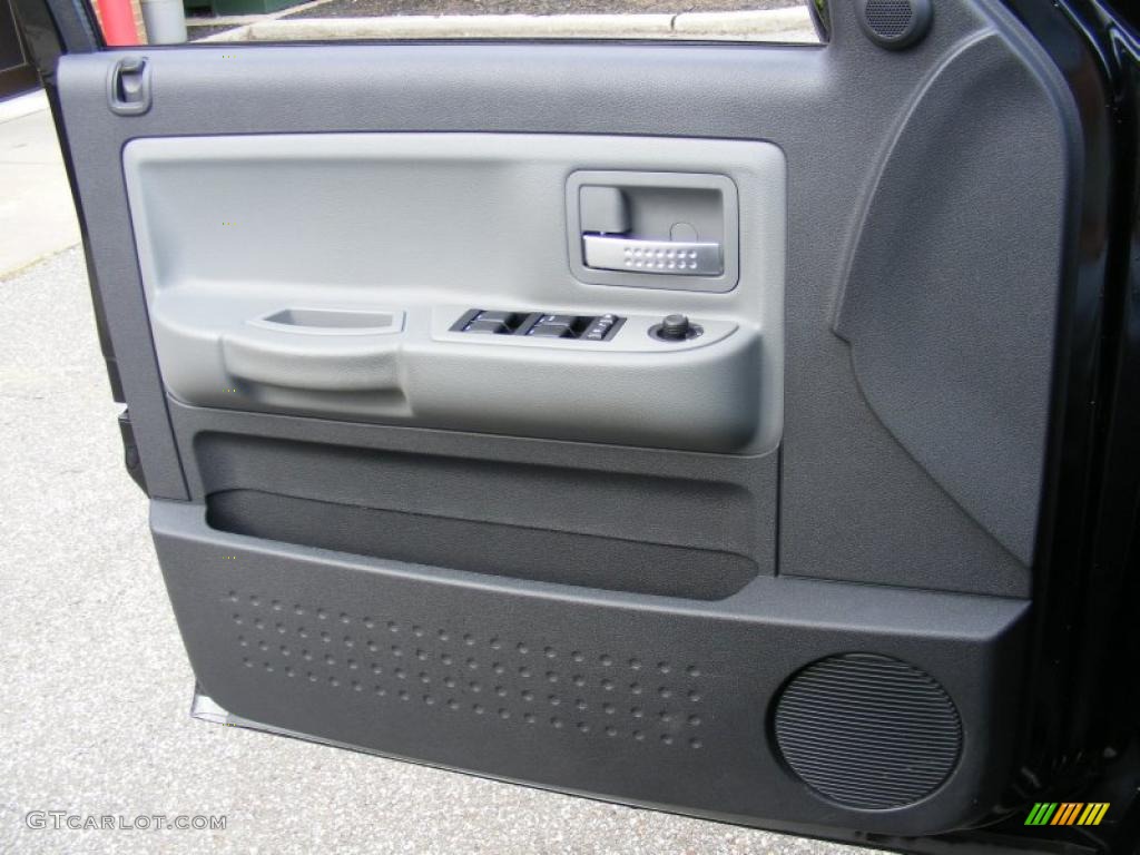 Dark Slate Gray/Medium Slate Gray Interior 2008 Dodge Dakota Laramie Crew Cab 4x4 Photo #38107395