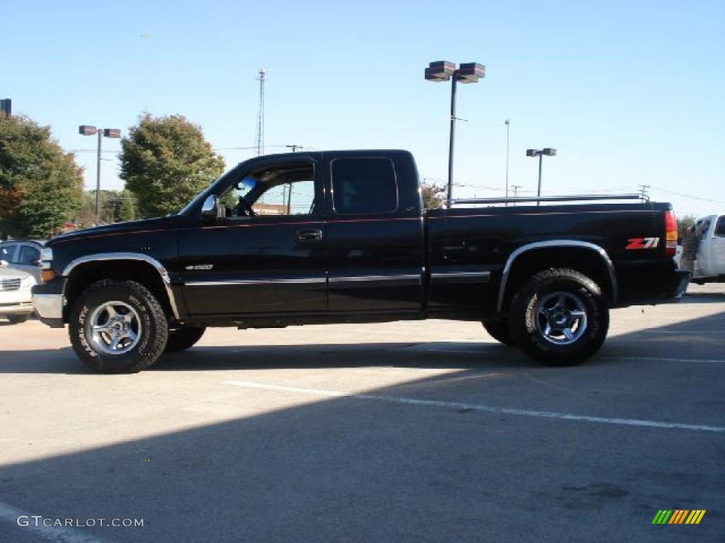 1999 Silverado 1500 LT Extended Cab 4x4 - Onyx Black / Graphite photo #6