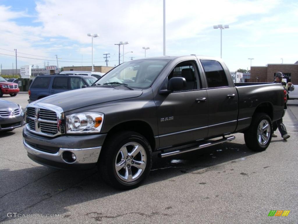 2008 Ram 1500 Big Horn Edition Quad Cab 4x4 - Mineral Gray Metallic / Medium Slate Gray photo #7