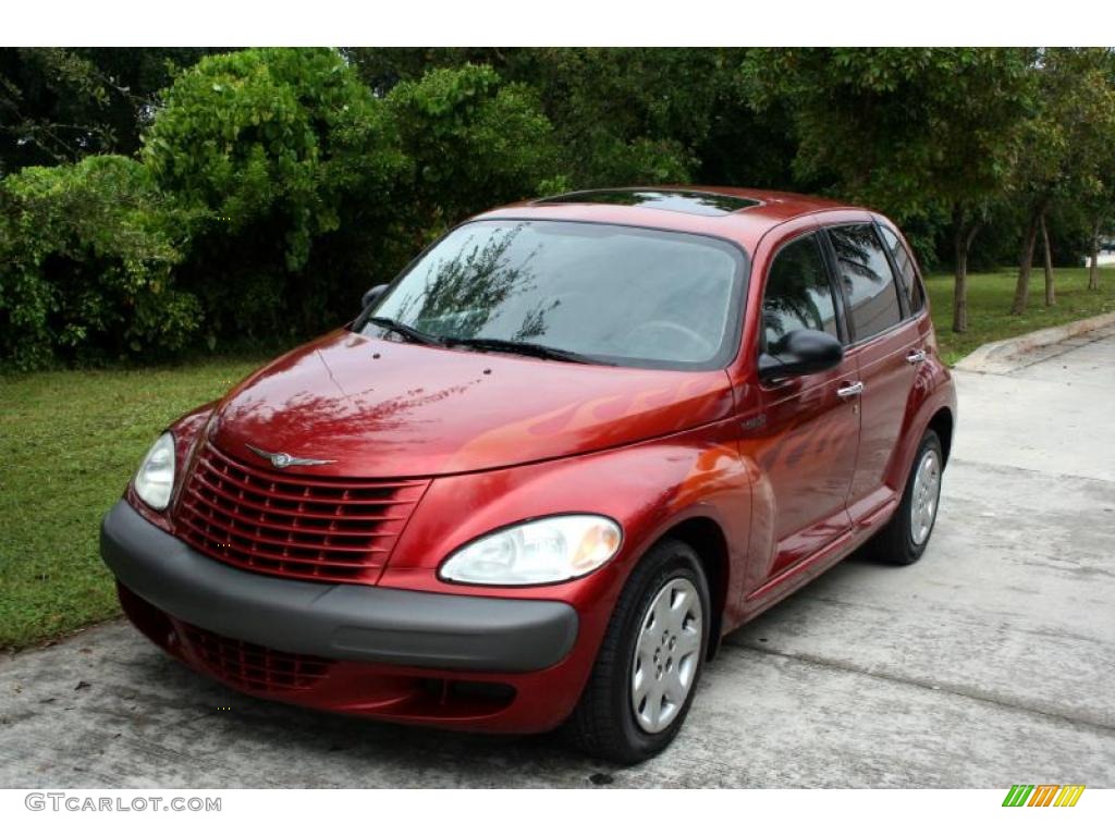 2002 PT Cruiser  - Inferno Red Pearlcoat / Taupe photo #1