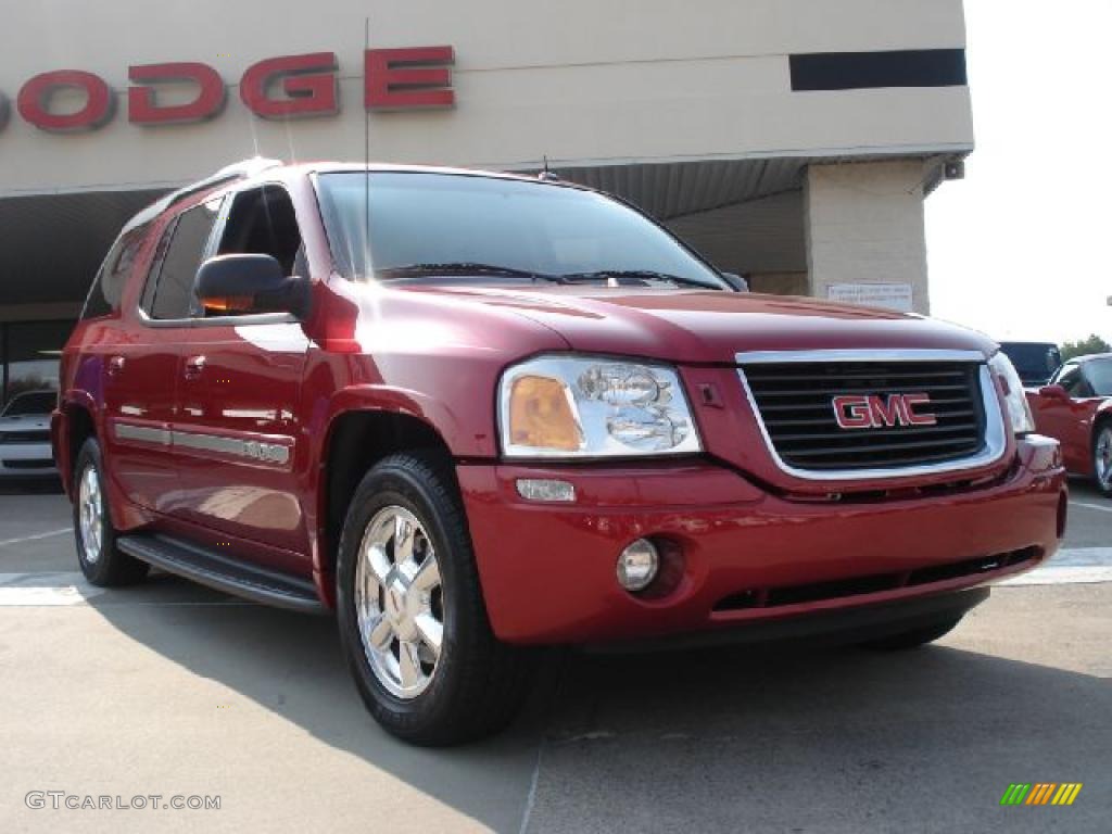 Magnetic Red Metallic 2004 GMC Envoy XUV SLT 4x4 Exterior Photo #38109471