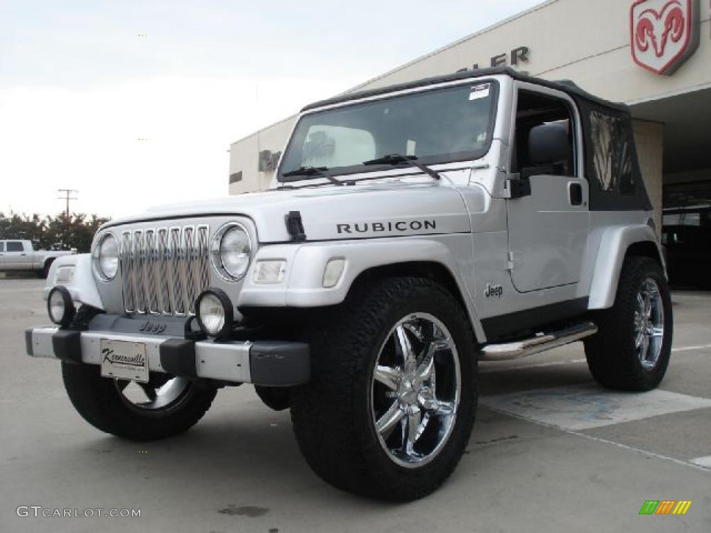 2004 Wrangler Rubicon 4x4 - Bright Silver Metallic / Dark Slate Gray photo #5