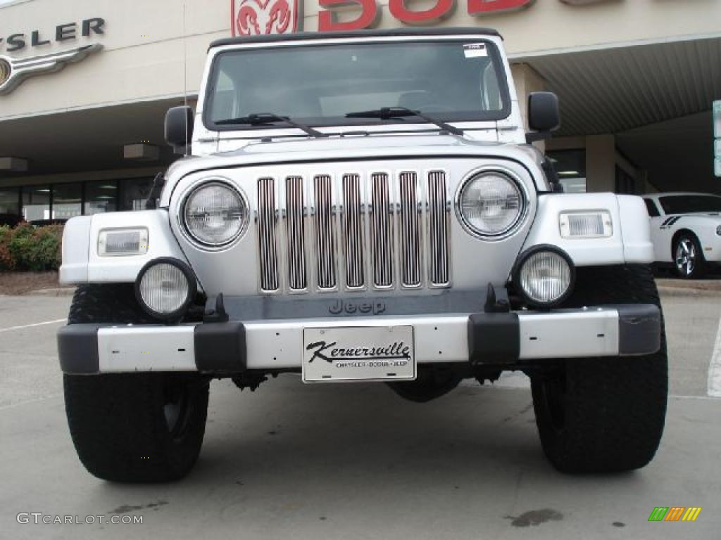 2004 Wrangler Rubicon 4x4 - Bright Silver Metallic / Dark Slate Gray photo #6