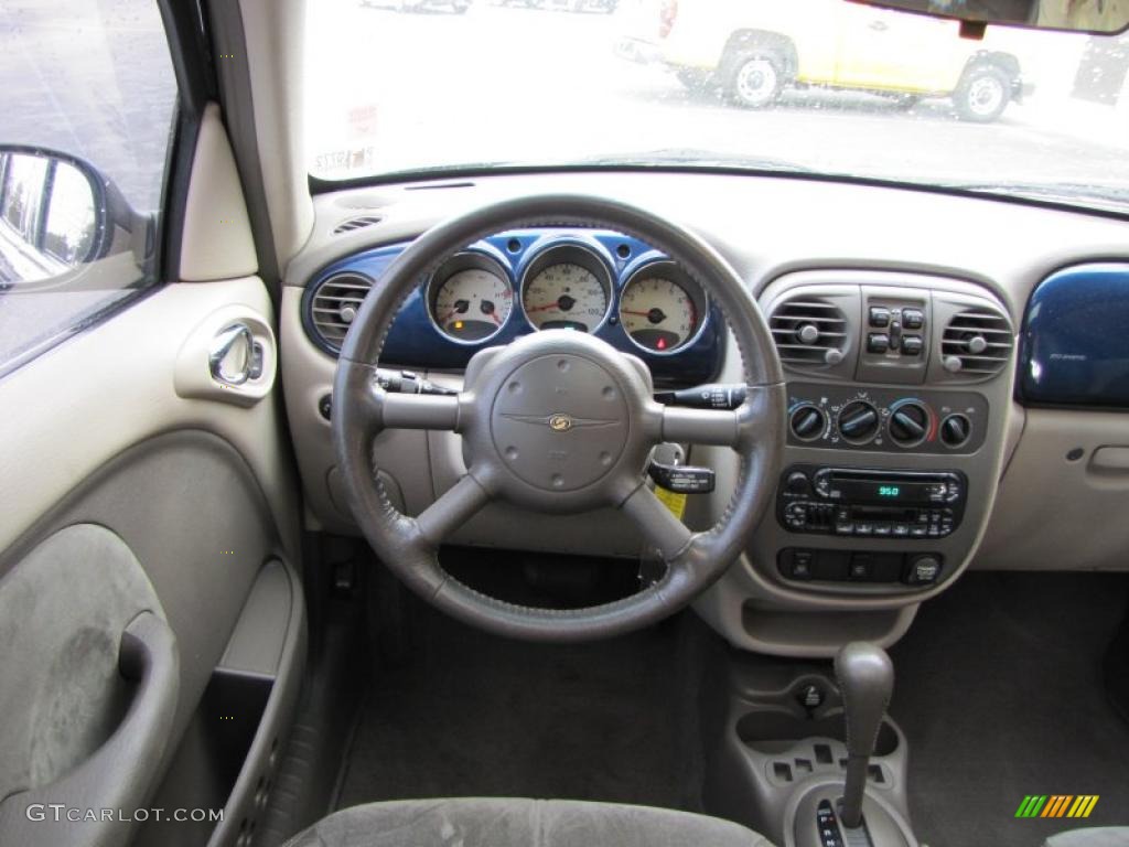 2001 PT Cruiser Touring - Patriot Blue Pearl / Taupe/Pearl Beige photo #12