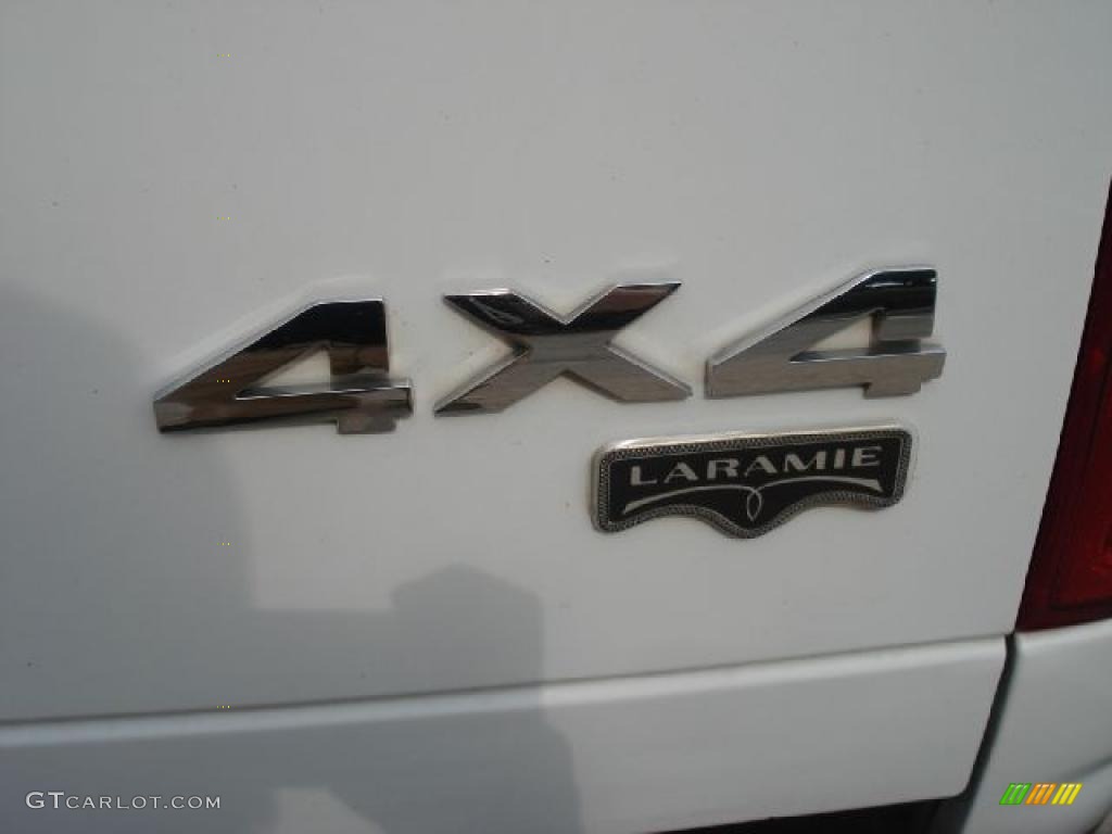 2006 Ram 1500 Laramie Mega Cab 4x4 - Bright White / Medium Slate Gray photo #35