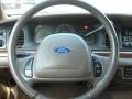 Medium Parchment 2001 Ford Crown Victoria LX Steering Wheel
