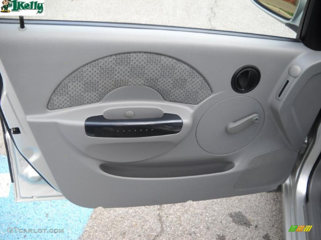 Gray Interior 2004 Chevrolet Aveo Hatchback Photo #38112219
