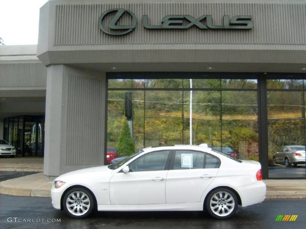 2008 3 Series 335xi Sedan - Alpine White / Black photo #2