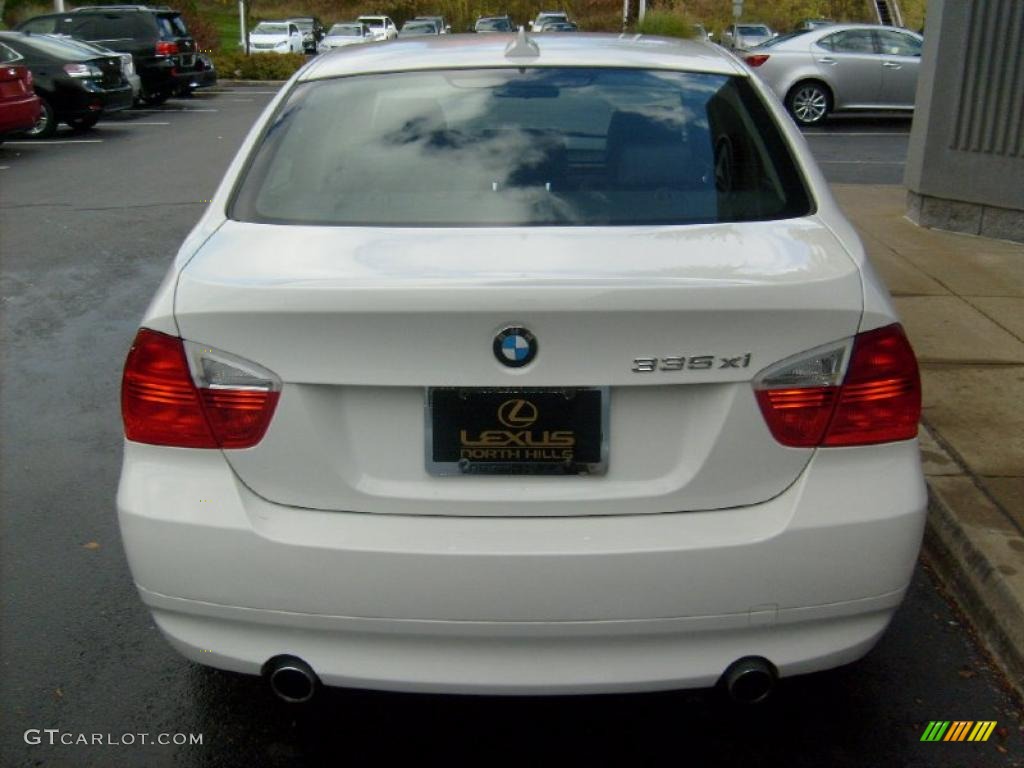 2008 3 Series 335xi Sedan - Alpine White / Black photo #4
