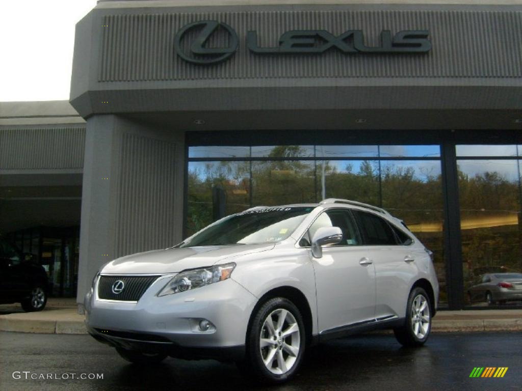 2010 RX 350 AWD - Tungsten Silver Pearl / Light Gray/Espresso Birds-Eye Maple photo #1