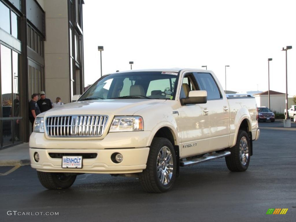 2007 Mark LT SuperCrew 4x4 - White Chocolate Tri Coat / Light Parchment/Espresso photo #2
