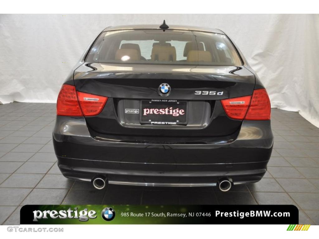 2010 3 Series 335d Sedan - Jet Black / Saddle Brown Dakota Leather photo #2