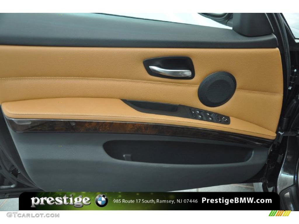 2010 3 Series 335d Sedan - Jet Black / Saddle Brown Dakota Leather photo #11