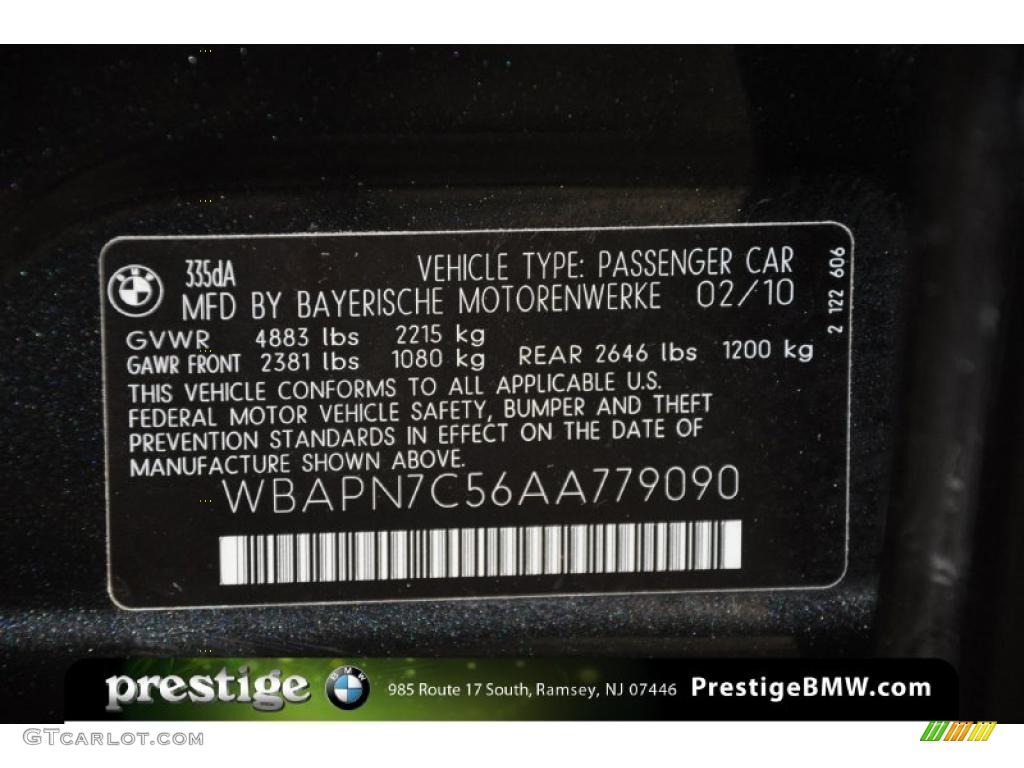 2010 3 Series 335d Sedan - Jet Black / Saddle Brown Dakota Leather photo #14