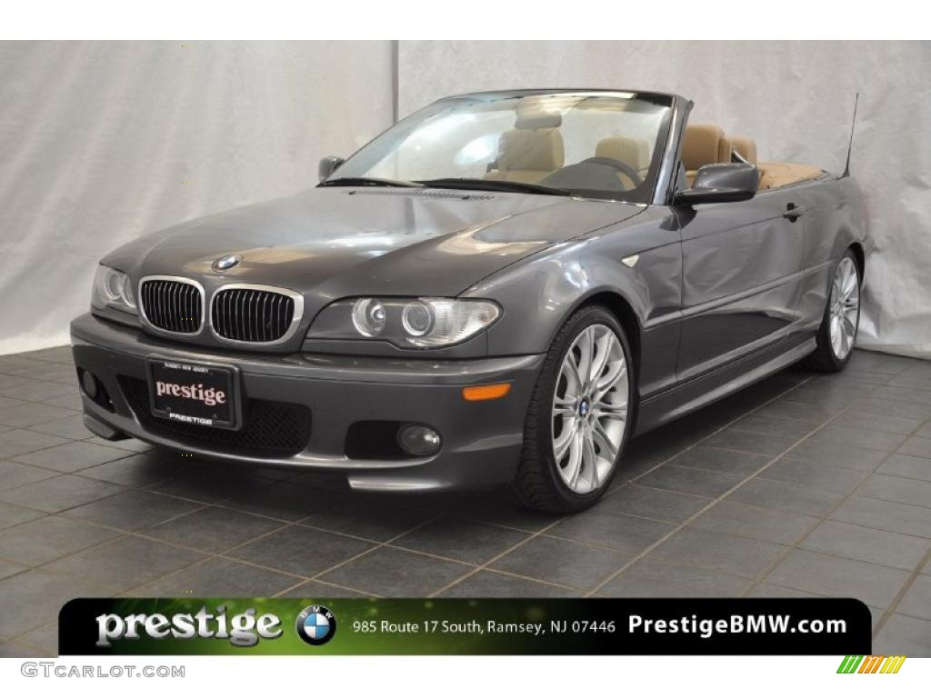 2006 3 Series 330i Convertible - Sparkling Graphite Metallic / Sand photo #1