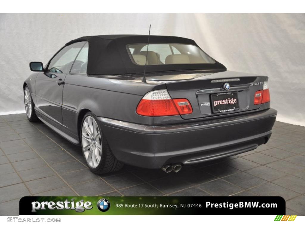 2006 3 Series 330i Convertible - Sparkling Graphite Metallic / Sand photo #4