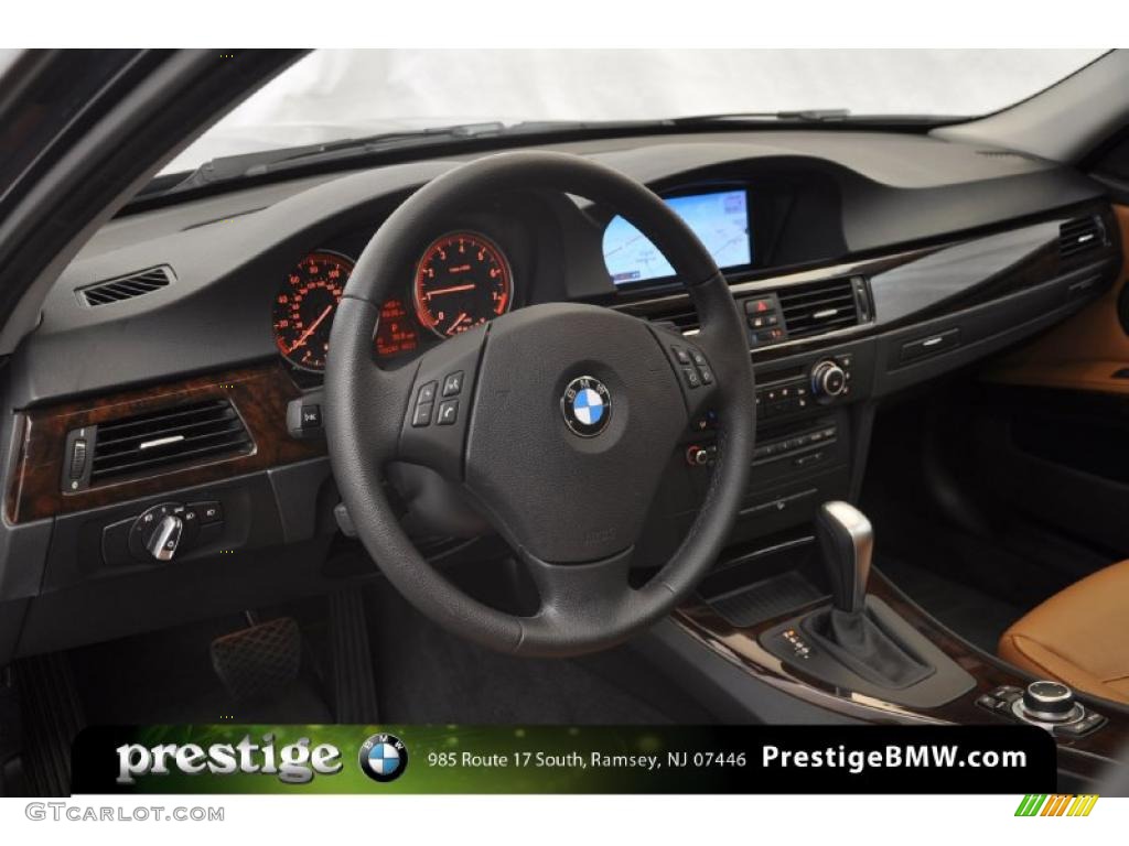 2010 3 Series 328i xDrive Sedan - Monaco Blue Metallic / Saddle Brown Dakota Leather photo #14